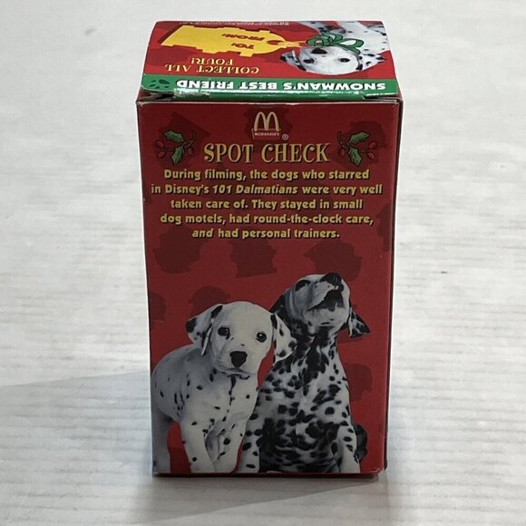 McDonalds Disney 101 Dalmations Snow Dome Globe Snowman's‎ Best Friend 1996 NOS - Picture 5 of 7